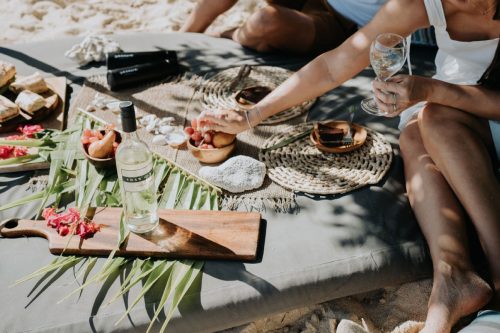 private beach picnic on Fiji
