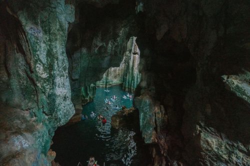 The Blue Lagoon Caves in Fiji