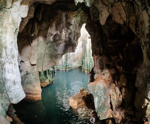 Swimming in Fijis Blue Lagoon Caves